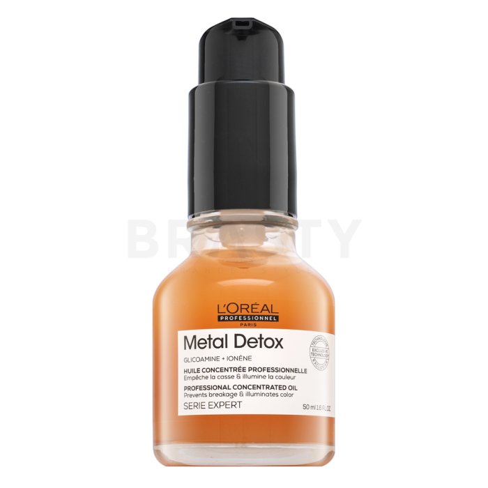 L´Oréal Professionnel Série Expert Metal Detox Professional Concentrated Oil олио За блясък и защита на боядисаната коса 50 ml