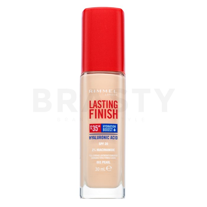 Rimmel London Lasting Finish 35HR SPF20 Full Coverage Lightweight Foundation дълготраен фон дьо тен за изравняване тена на кожата 001 30 ml
