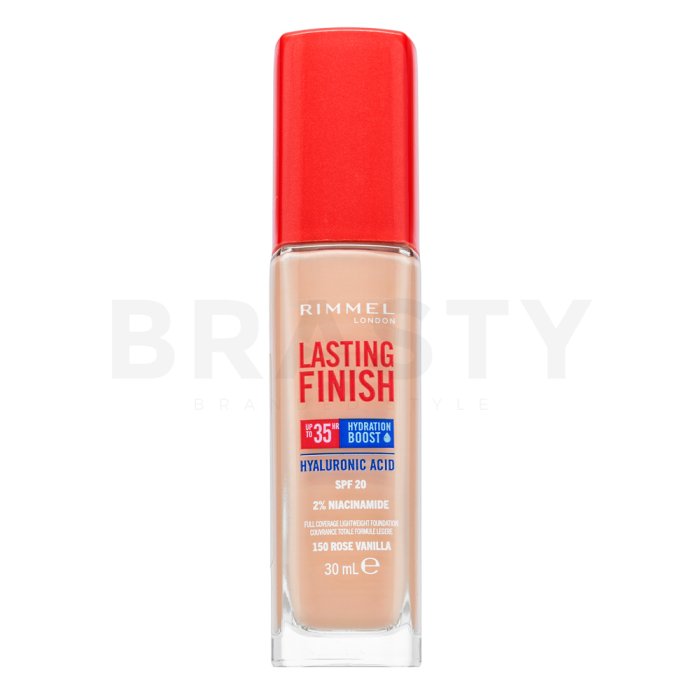 Rimmel London Lasting Finish 35HR SPF20 Full Coverage Lightweight Foundation дълготраен фон дьо тен за изравняване тена на кожата 150 30 ml