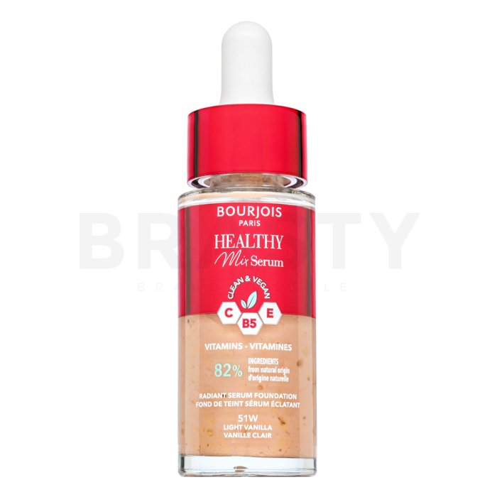 Bourjois Healthy Mix Radiant Serum Foundation основа за озаряване на лицето 51 Light Vanilla 30 ml