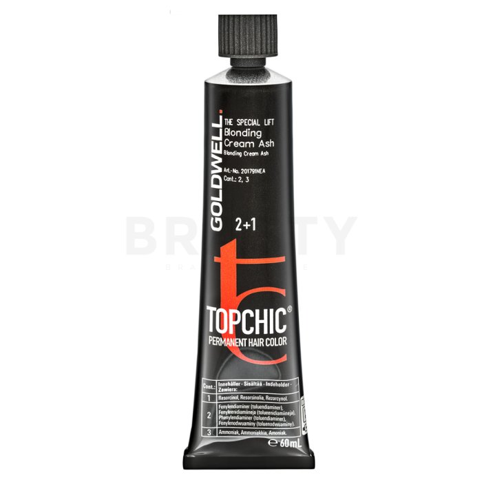 Goldwell Topchic Hair Color професионална перманентна боя за коса За всякакъв тип коса Blonding Cream - Ash 60 g