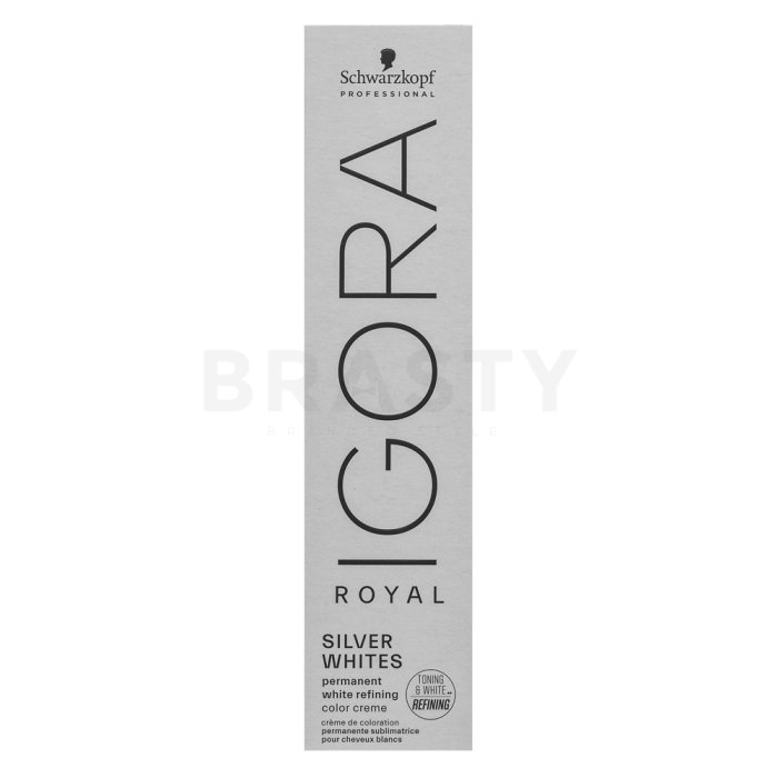Schwarzkopf Professional Igora Royal SilverWhite Permanent White Refining Color Creme професионална перманентна боя за коса за платинено руса и сива к