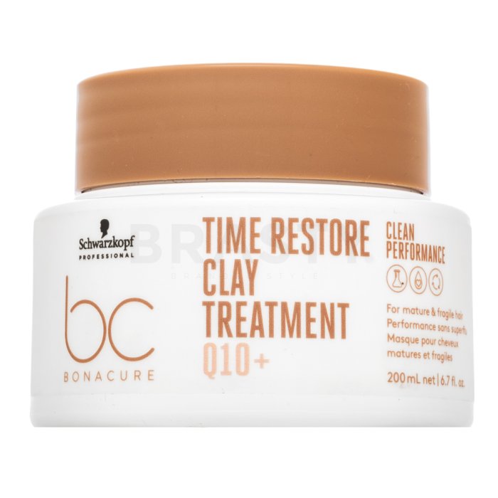 Schwarzkopf Professional BC Bonacure Time Restore Clay Treatment Q10+ подхранваща маска за зряла коса 200 ml