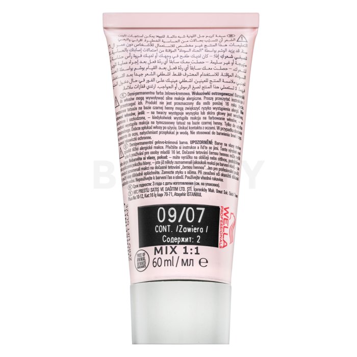 Wella Professionals Shinefinity Zero Lift Glaze Професионална деми-перманентна боя за коса 09/07 Beige Sand 60 ml