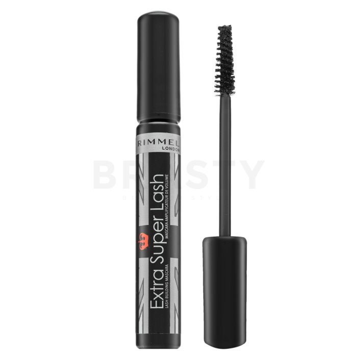 Rimmel London Fix & Protect Extra Super Lash Mascara спирала за удължаване и обем на миглите 101 Black 8 ml