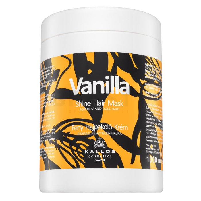 Kallos Vanilla Shine Hair Mask Укрепваща маска за гладкост и блясък на косата 1000 ml