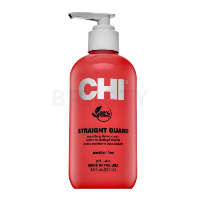 CHI Straight Guard иглаждащ крем за груба и непокорна коса 200 g