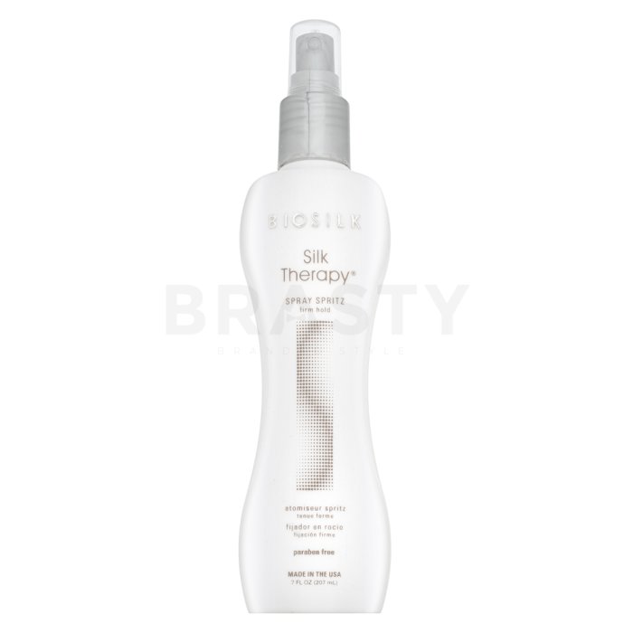 BioSilk Silk Therapy Spray Spritz стилизиращ спрей за силна фиксация 207 ml