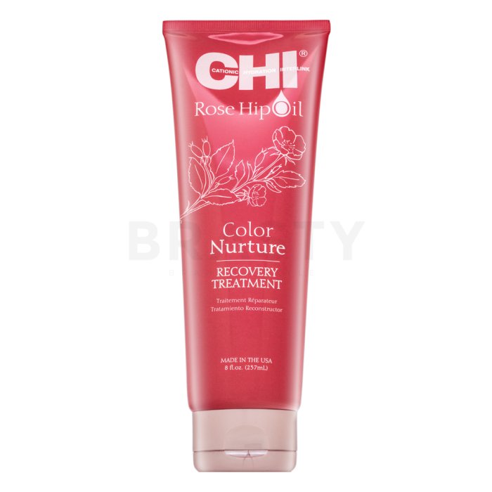 CHI Rose Hip Oil Color Nurture Recovery Treatment подхранваща маска За боядисана коса и на кичури 237 ml