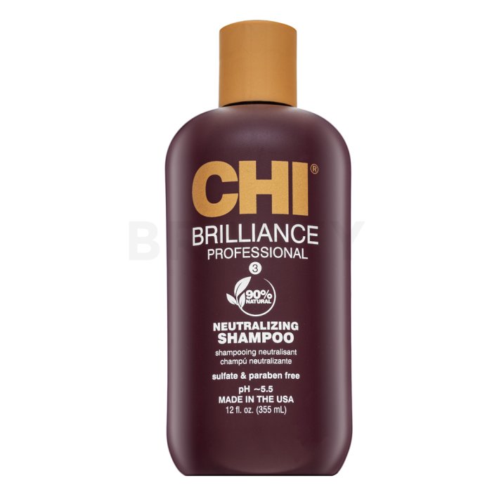 CHI Deep Brilliance Olive & Monoi Neutralizing Shampoo čisticí šampon с овлажняващо действие 355 ml
