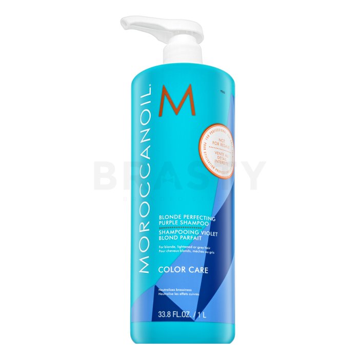 Moroccanoil Color Care Blonde Perfecting Purple Shampoo Неутрализиращ шампоан за руса коса 1000 ml