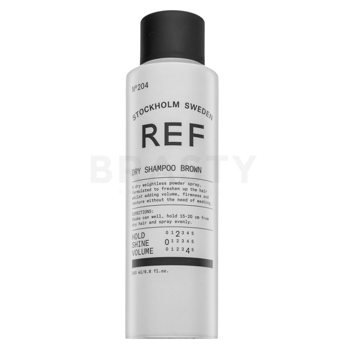 REF Dry Shampoo Brown N°204 сух шампоан за тъмна коса 200 ml