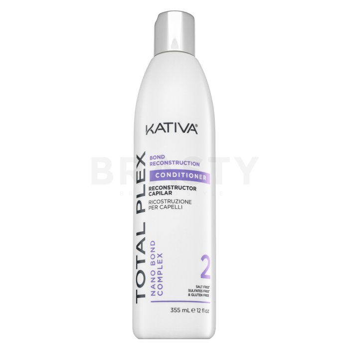 Kativa Total Plex Bond Reconstruction 2 Conditioner Балсам за укрепване на фибрите на косъма 355 ml