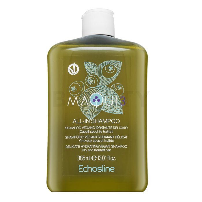 Echosline Maqui 3 All-In Shampoo овлажняващ шампоан за суха и химически третирана коса 385 ml