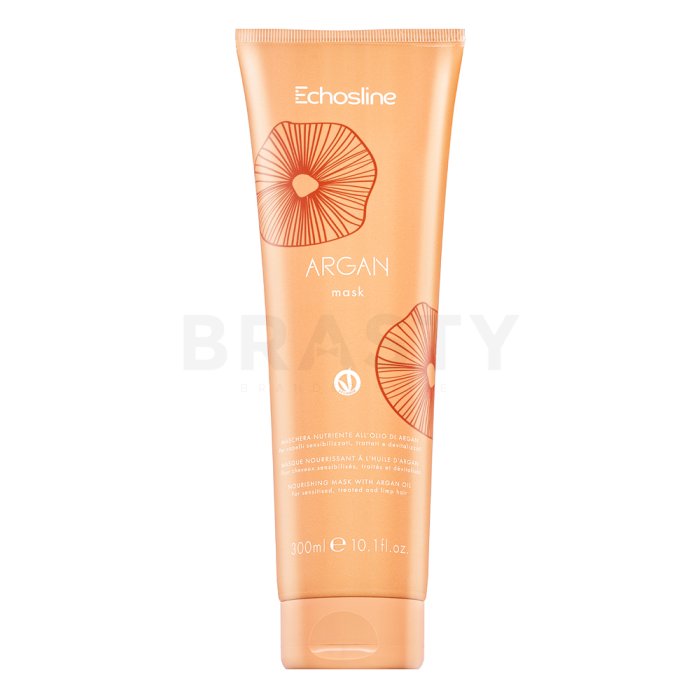 Echosline Argan Mask подхранваща маска за коса за защита на косата от топлина и влага 300 ml