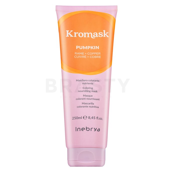 Inebrya Kromask Coloring Nourishing Mask подхранваща маска с цветни пигменти за опресняване на цвета Pumpkin 250 ml