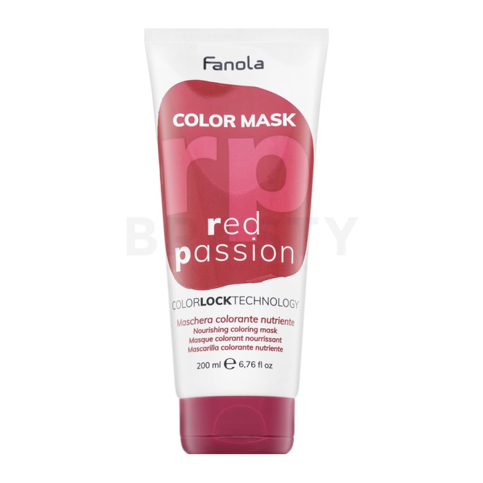 Fanola Color Mask подхранваща маска с цветни пигменти за опресняване на цвета Red Passion 200 ml