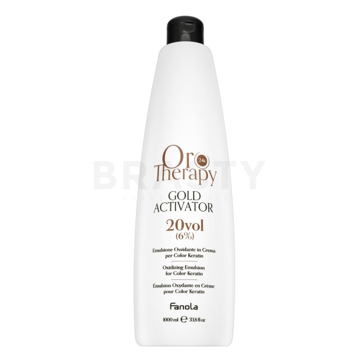 Fanola Oro Therapy 24k Gold Activator Oro Puro активираща емулсия За всякакъв тип коса 6% 20 Vol. 1000 ml