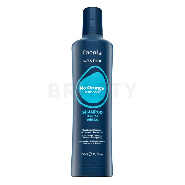 Fanola Wonder No Orange Extra Care Shampoo Неутрализиращ шампоан за кафяви нюанси 350 ml