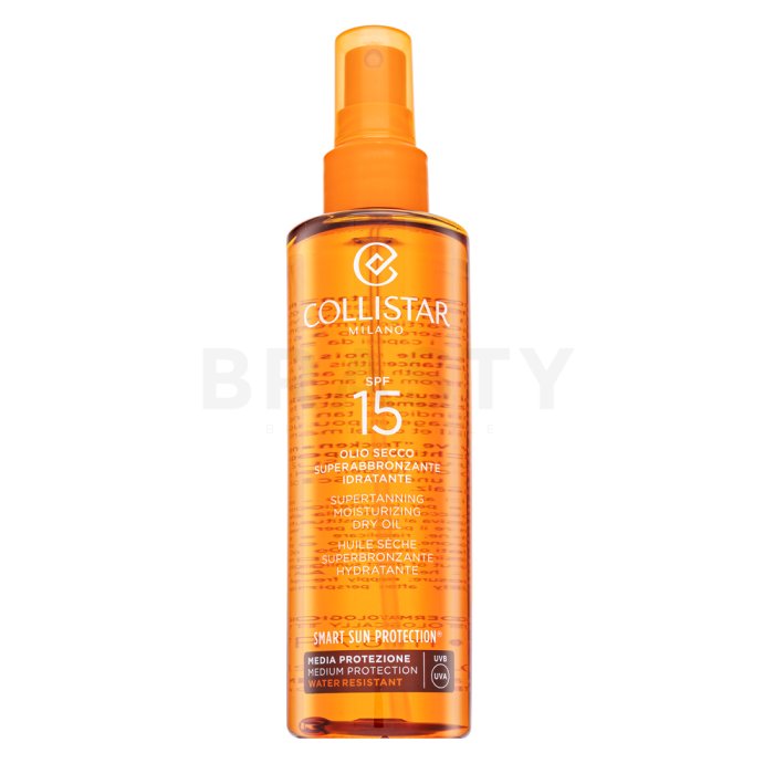 Collistar Supertanning слънцезащитно сухо масло SPF 15 Mosturizing Dry Oil SPF 15 200 ml