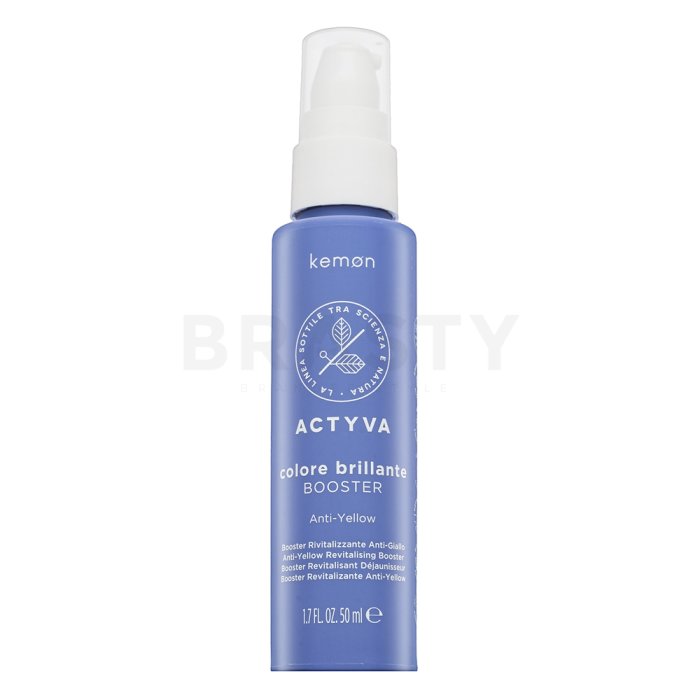 Kemon Actyva Colore Brillante Anti-Yellow Booster грижа без изплакване за неутрализиране на жълтите тонове 50 ml