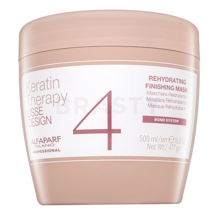 Alfaparf Milano Lisse Design Keratin Therapy Rehydrating Finishing Mask подхранваща маска за суха и увредена коса 500 ml