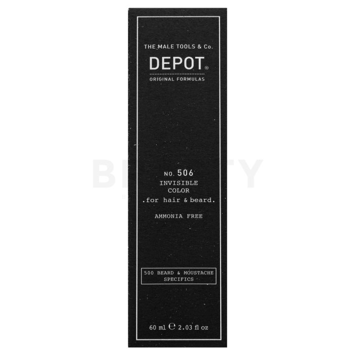 Depot No. 506 Invisible Color семи-перманентна боя върху косата и брадата Natural Steel 60 ml