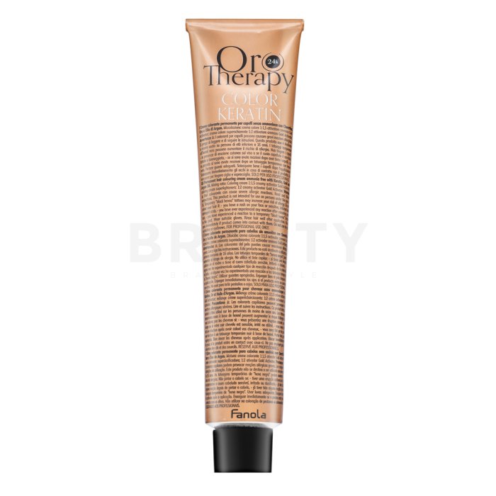 Fanola Oro Therapy Color Keratin Oro Puro професионална перманентна боя за коса 5.2 100 ml