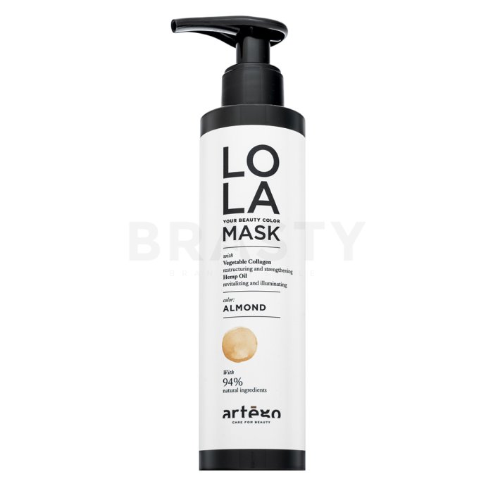 Artègo Lola Your Beauty Colour Mask Интензивна възстановяваща цветна маска за коса Almond 200 ml
