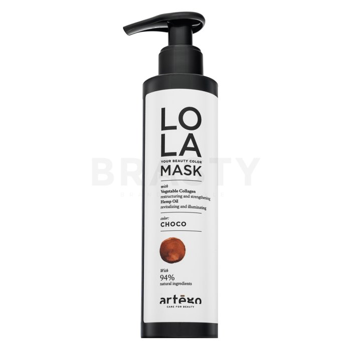 Artègo Lola Your Beauty Colour Mask Интензивна възстановяваща цветна маска за коса Choco 200 ml