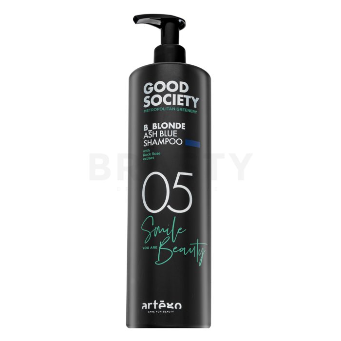 Artègo Good Society 05 B_Blonde Ash Blue Shampoo Неутрализиращ шампоан за платинено руса и сива коса 1000 ml