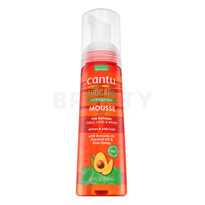 Cantu Avocado Hydrating Mousse хидратираща пяна За оформяне на къдрици 248 ml