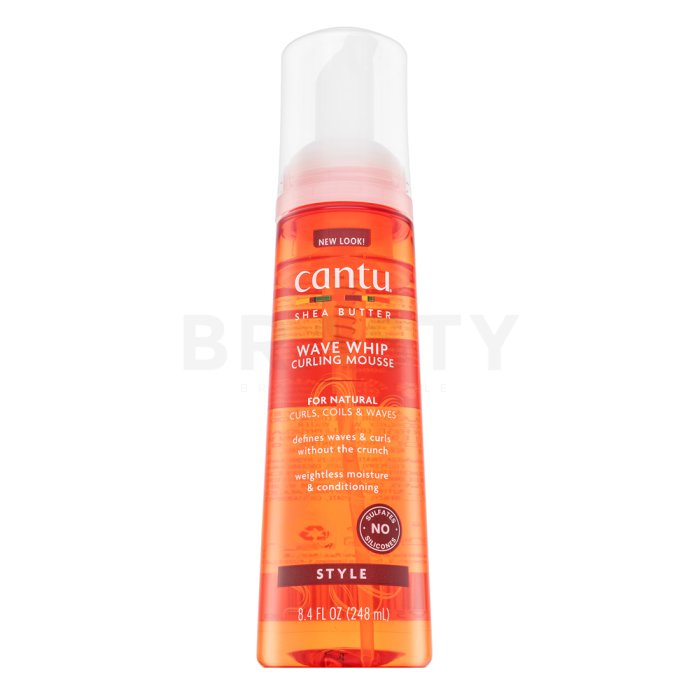 Cantu Shea Butter Wave Whip Curling Mousse стилизираща пяна За къдрава и чуплива коса 248 ml