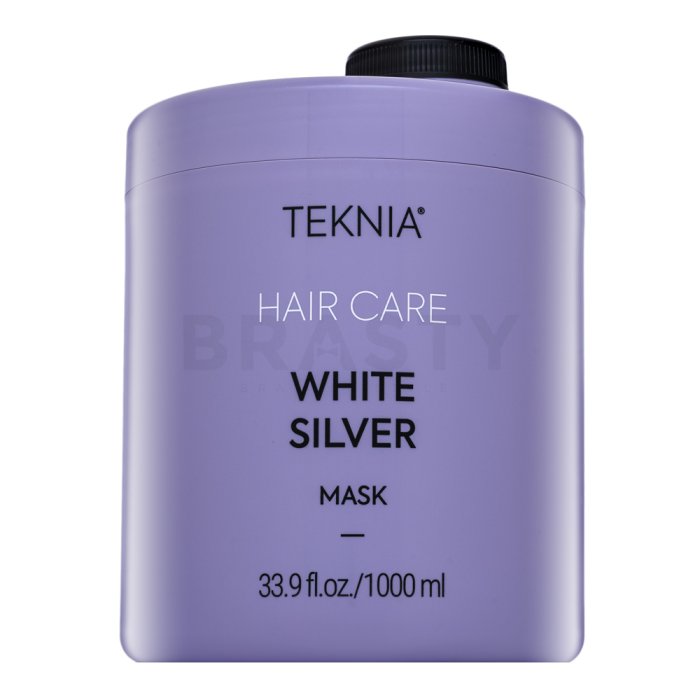 Lakmé Teknia White Silver Mask Неутрализираща маска за платинено руса и сива коса 1000 ml