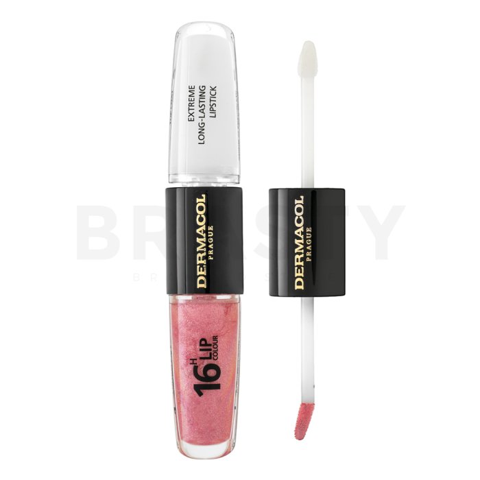 Dermacol 16H Lip Colour Extreme Long-Lasting Lipstick дълготране двуфазен цвят и гланц за устни No. 11 8 ml