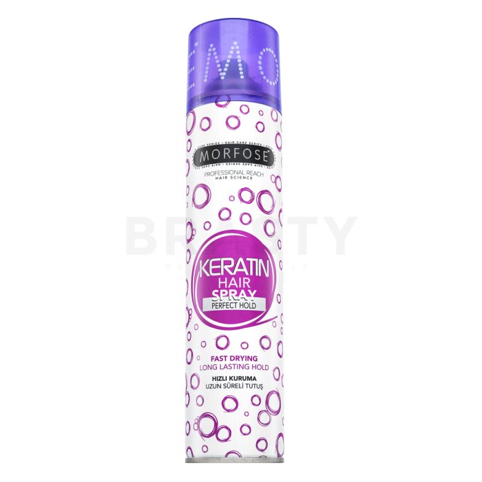 Morfose Hair Spray Perfect Hold лак за коса за силна фиксация Keratin 250 ml
