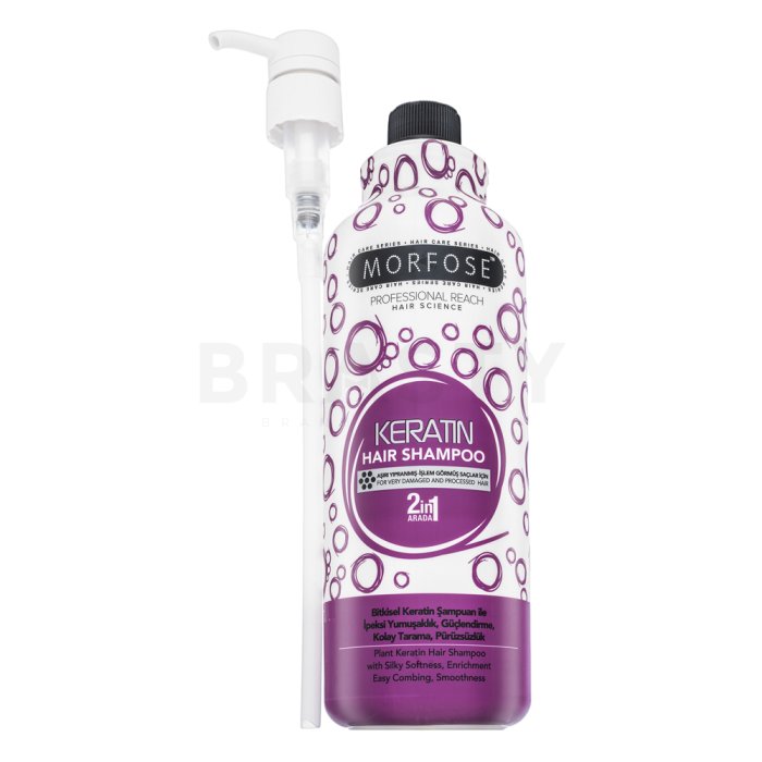 Morfose Hair Shampoo 2in1 укрепващ шампоан Keratin 1000 ml