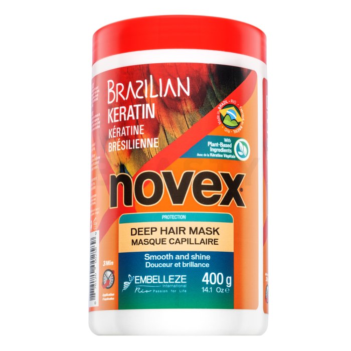 Novex Brazilian Keratin Deep Hair Mask Маска за суха и увредена коса 400 g