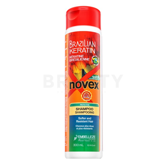 Novex Brazilian Keratin Shampoo укрепващ шампоан за суха и увредена коса 300 ml