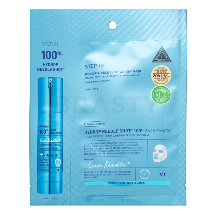 VT Cosmetics Hydrop Reedle Shot 100ʰˡ хидрогелова маска 2 Step Mask