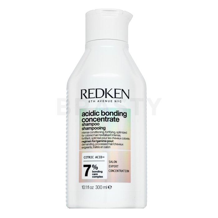 Redken Acidic Bonding Concentrate Shampoo укрепващ шампоан за боядисана, химически третирана и изрусявана коса 300 ml